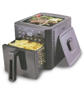 Air Fryer 4Lt 2 σε 1 Με Γκρίλ Για Ψήσιμο 1500Watt SILV 2IN1