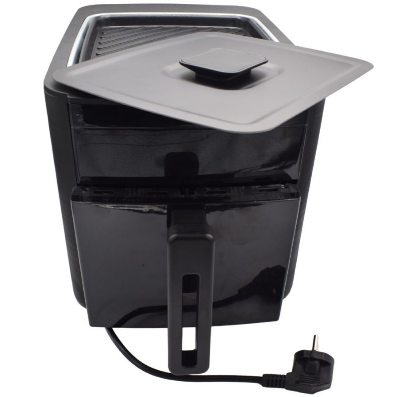 Air Fryer 4Lt 2 σε 1 Με Γκρίλ Για Ψήσιμο 1500Watt SILV 2IN1