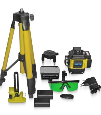 Kraftworld Αλφάδι Laser 16 Γραμμών με βάση ανύψωσης στήριγμα τοίχου τηλεχειριστήριο LZ143