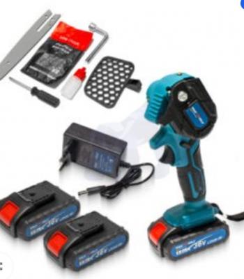 Αλυσοπρίονο kraftworld με 25cm λάμα  2 μπαταρίες 38 V 10H  2 λάμες 25CM