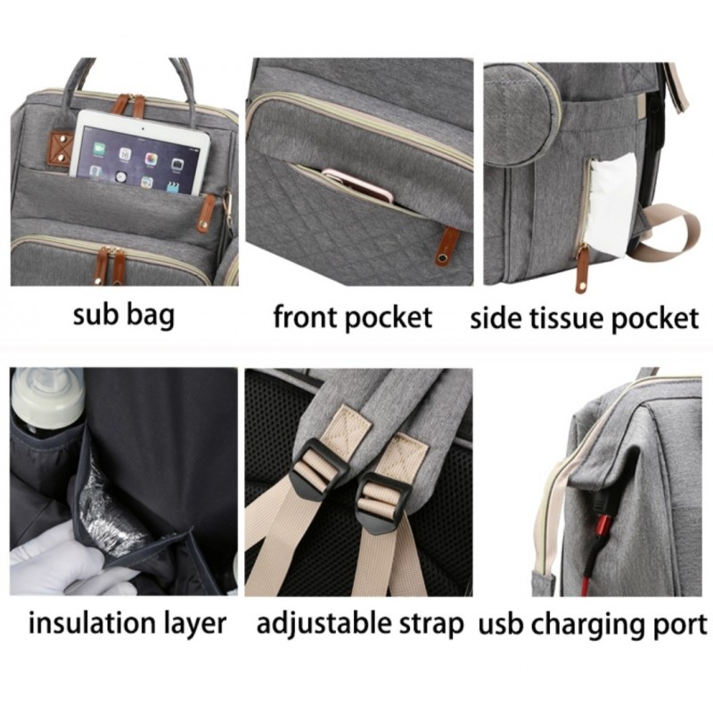 Γυναικεία mommy backpack ροζ K5MPINKS2