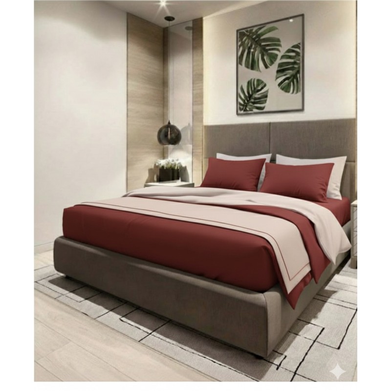 Luxury Σετ Σεντόνια Υπέρδιπλα Βαμβακοσατέν 240x270cm 2 Μαξιλαροθήκες 50×70 5cm Μπορντό Σάπιο Μήλο LBS515 Luxury Σετ Σεντόνια Υπέρδιπλα Βαμβακοσατέν 240x270cm 2 Μαξιλαροθήκες 50×70 5cm Μπορντό Σάπιο Μήλο LBS515